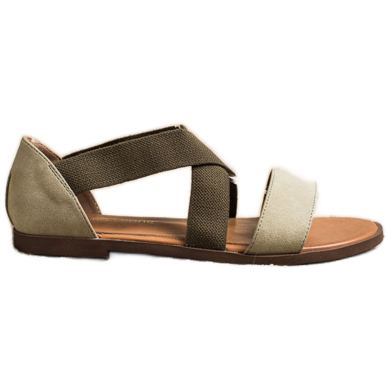 Sandalias cómodas sin cordones de Sergio Leone verde Sandalias cómodas sin cordones de Sergio Leone verde