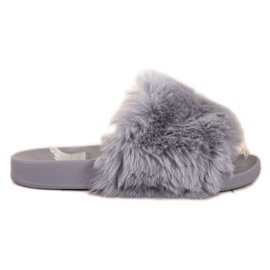 Bona Chanclas casuales con piel gris