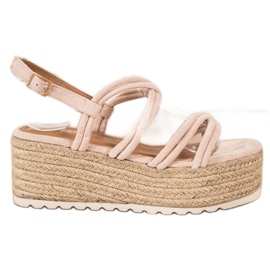 Seastar Alpargatas en sandalias de cuña beige
