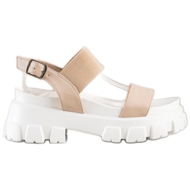 Seastar Sandalias beige en la plataforma de moda blanco