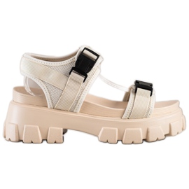 Seastar Sandalias En La Plataforma Con Hebillas beige
