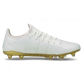 Botas de fútbol Puma King Pro M Fg 09 blanco blanco