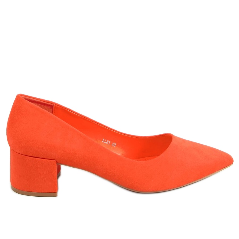 Salón tacones bajos naranja LL81 Naranja