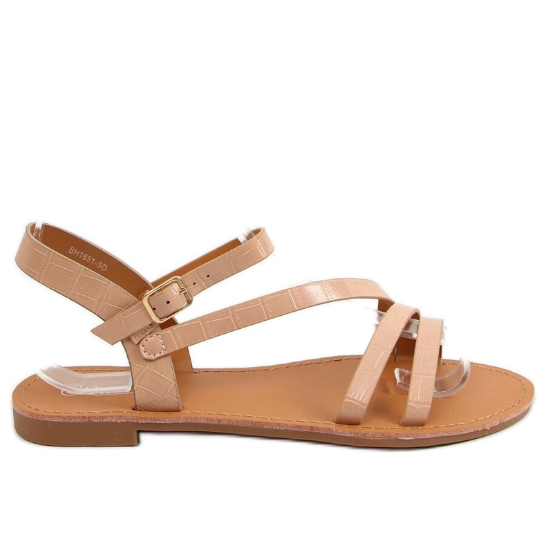 Sandalias de mujer beige y rosa BH1651-SD Nude rosado