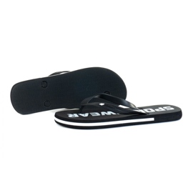 4F M H4L21-KLM006 Pantuflas negras negro