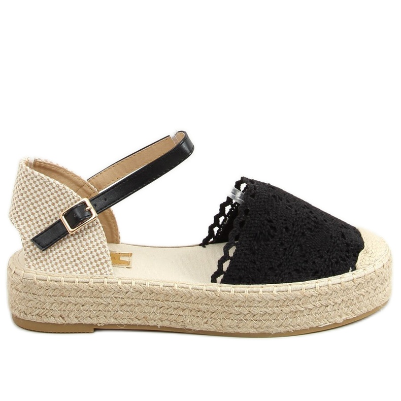 Alpargatas de encaje negras 919-4 Black negro