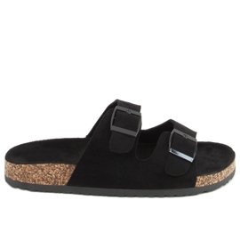 Pantuflas de corcho negro MS10005 Negro