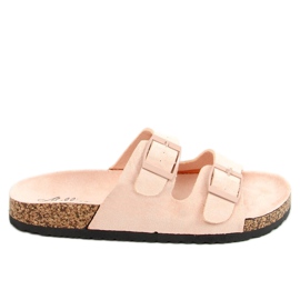 Pantuflas corcho rosa MS10005 Nude