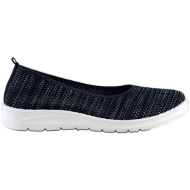 SHELOVET Zapatillas sin cordones azul marino azul