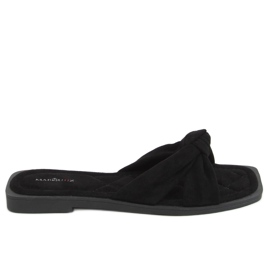 Pantuflas negras de mujer negras 6926 Black negro