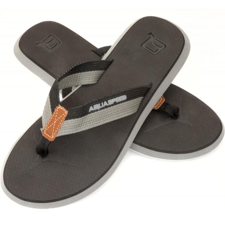 Zapatilla piscina hombre Aqua-Speed ​​Lagos col 07 negro gris