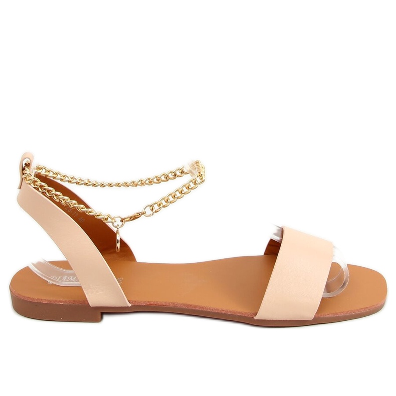 Sandalias con cadena beige HY23-11 Nude