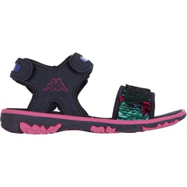 Sandalias para niños Kappa Seaqueen K Footwear Kids navy blue-pink 260767K 6722 azul marino rosado