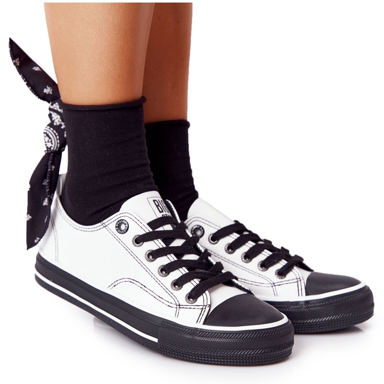 Zapatillas Mujer Piel Big Star HH274147 Blanco y Negro