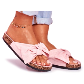PS1 Chanclas de Mujer con Lazos Wendy CK02P Rosa rosado