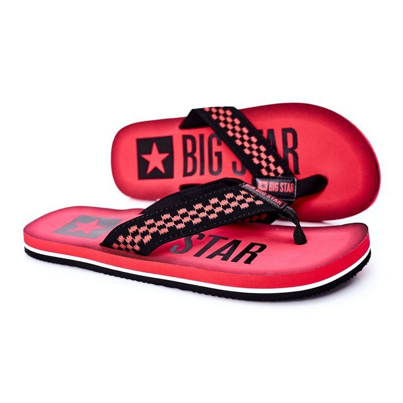 Chanclas de Hombre Big Star HH174811 Rojo negro