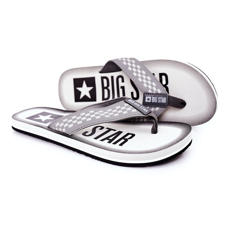 Zapatillas Hombre Chanclas Big Star HH174813 Gris