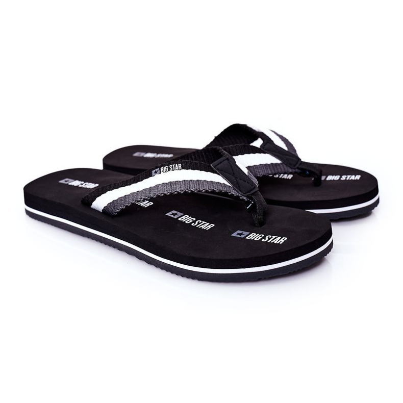 Chanclas negras para hombre Big Star HH174828 negro