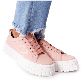 Zapatillas de mujer en la plataforma rosa Big City Life rosado