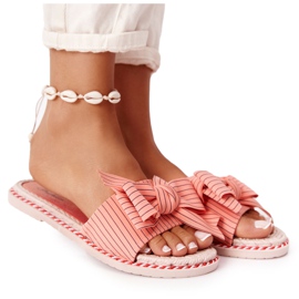 PS1 Pantuflas de Goma con Lazo Gabriell Rosa rosado