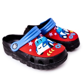 Pantuflas Niños Espuma Crocs Negro Azul Oscar rojo Pantuflas Niños Espuma Crocs Negro Azul Oscar rojo