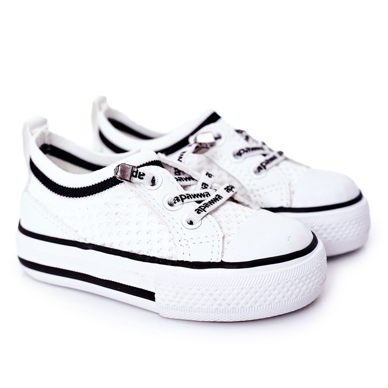 Apawwa Zapatos deportivos blancos Kids Club para niños