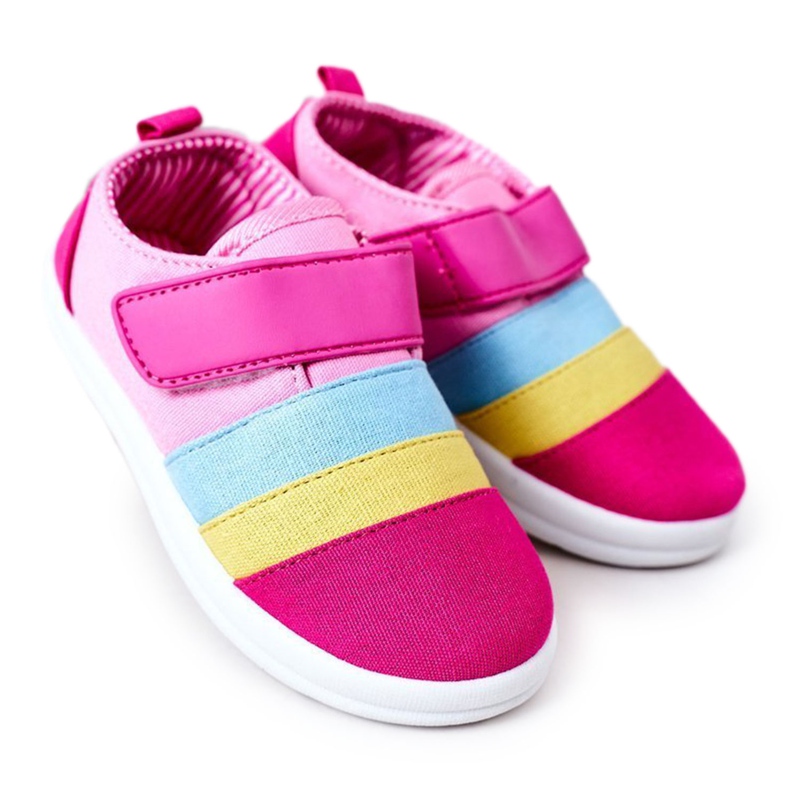 Apawwa Deportivas Infantiles Con Velcro Fucsia Marta rosado multicolor