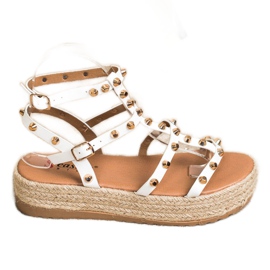 Seastar Sandalias en la plataforma con chorros blanco