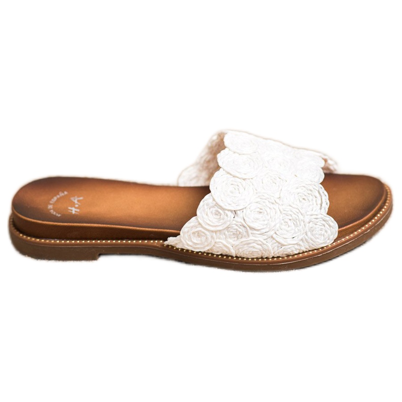 SHELOVET Pantuflas Trenzadas Blancas blanco SHELOVET Pantuflas Trenzadas Blancas blanco
