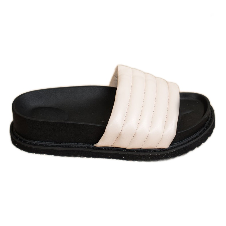 Seastar Pantuflas de Piel Eco Ligera beige