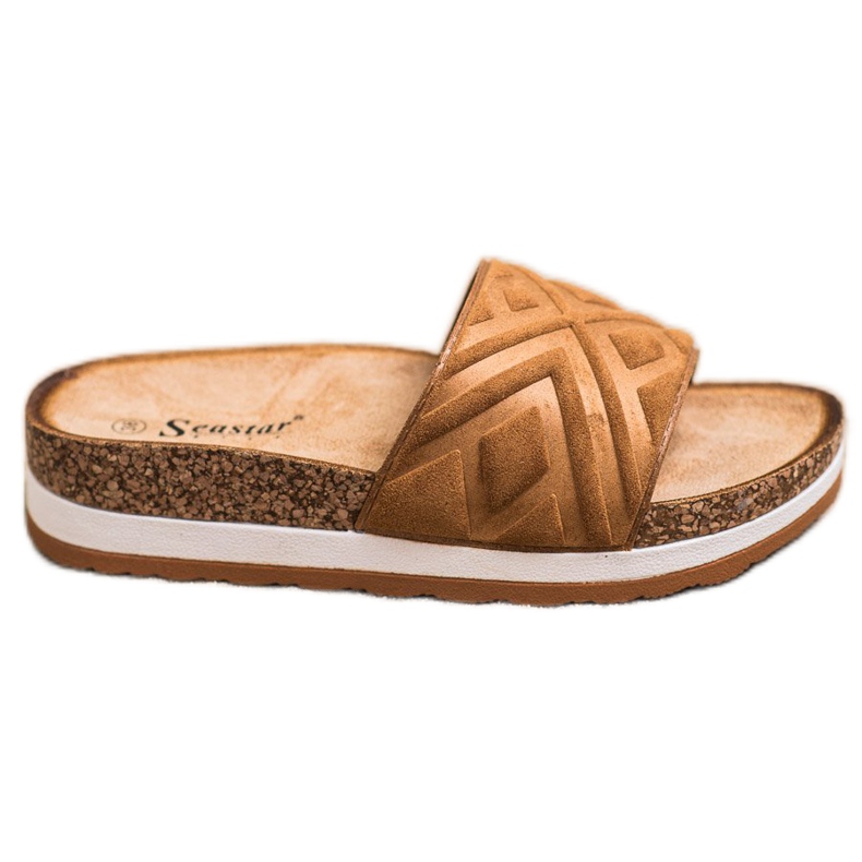 Seastar Pantuflas clásicas de gamuza marrón Seastar Pantuflas clásicas de gamuza marrón