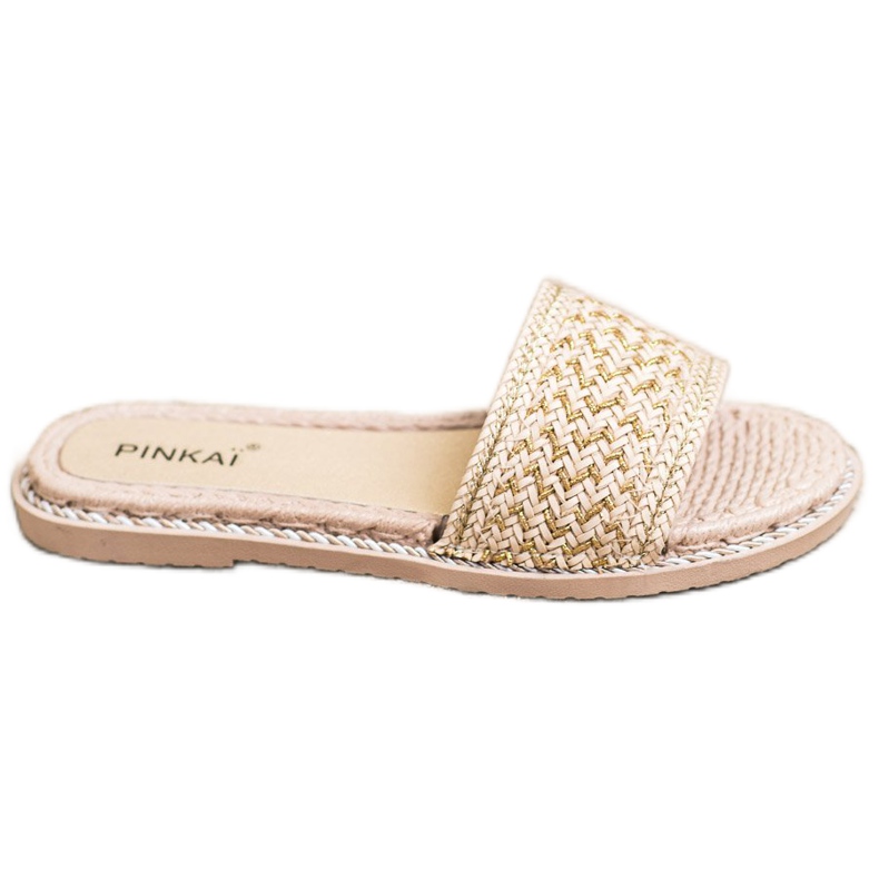 SHELOVET Zapatillas trenzadas casuales beige