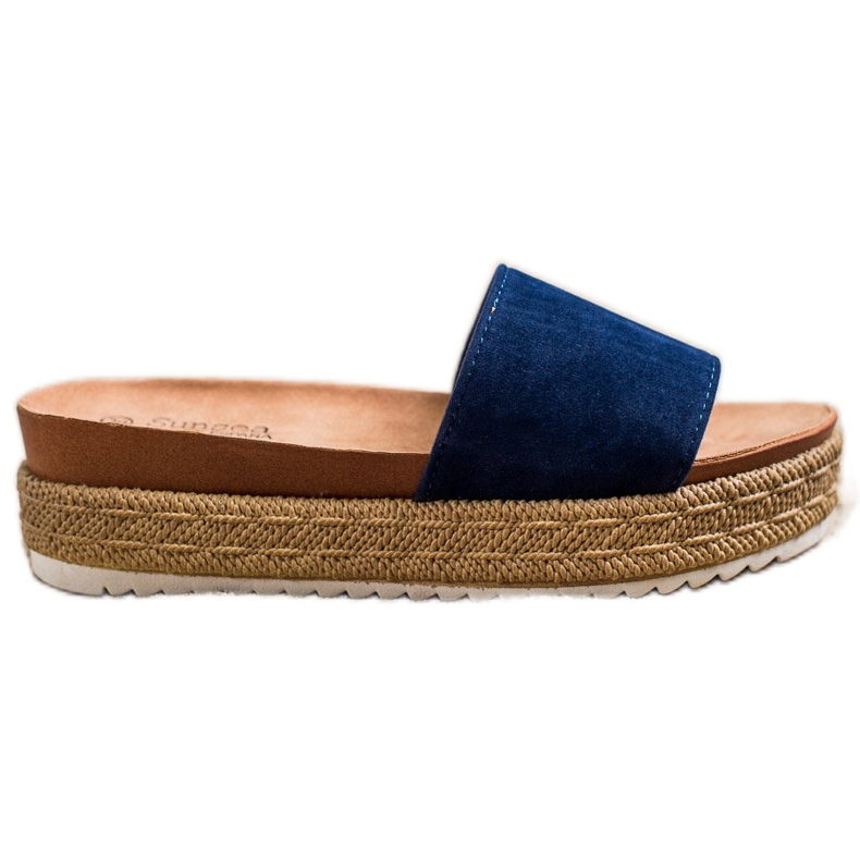 SHELOVET Zapatillas clásicas en la plataforma azul