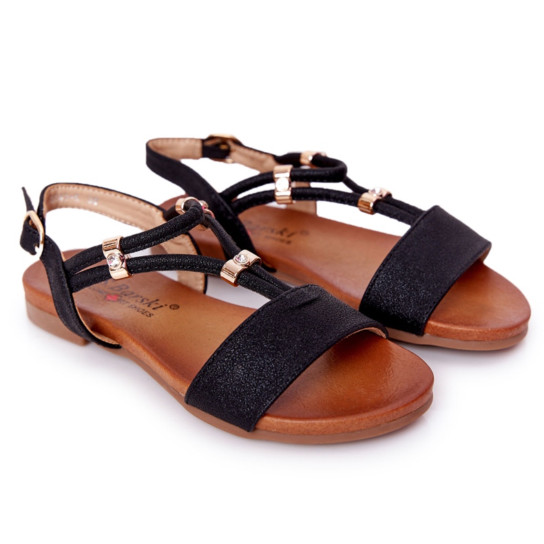 S.Barski Sandalias para niños S. Bararski Comfort Black negro