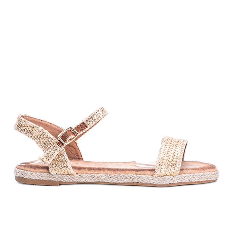 Sandalias doradas de mujer Baleria beige dorado
