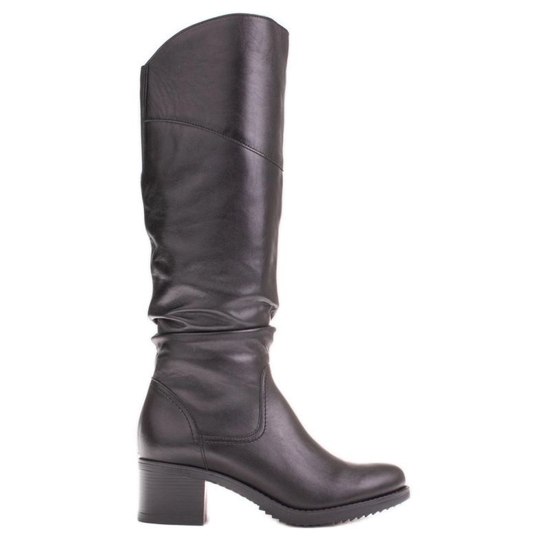 Marco Shoes Botas de piel de mujer Marco negro
