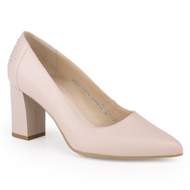 Marco Shoes Bombas 1068P en color rosa empolvado con chorros