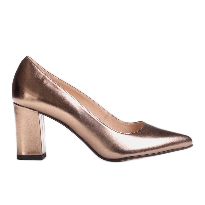 Marco Shoes 1066P Marco Zapatos metalizados marrón