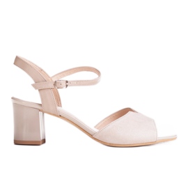 Marco Shoes Sandalias beige 0624P en piel interesante
