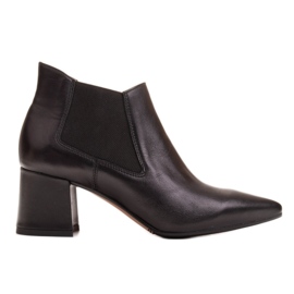Marco Shoes Botas finas y bajas 1325B con goma negro