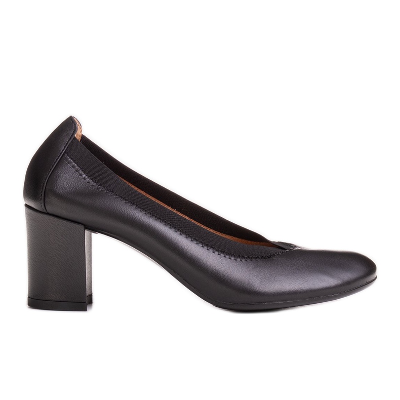 Marco Shoes Zapatos de salón con plantilla cómoda y goma en el empeine negro