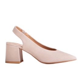 Marco Shoes Sandalias beige 1501P con correa y goma