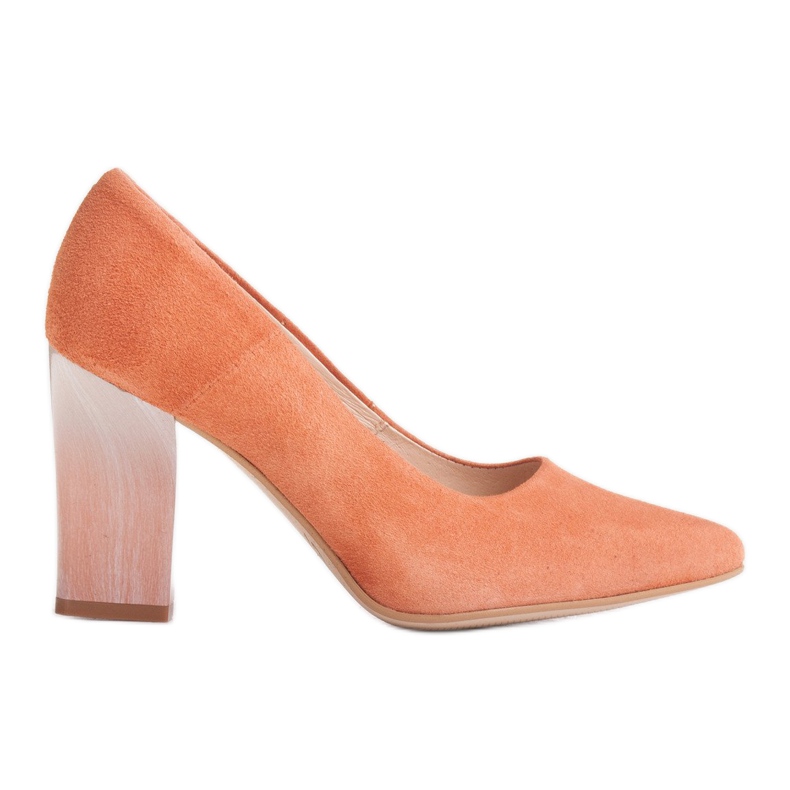 Marco Shoes Salón 320P de ante natural - albaricoque naranja