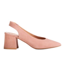 Marco Shoes Sandalias color salmón 1501P con correa y goma rosado Marco Shoes Sandalias color salmón 1501P con correa y goma rosado