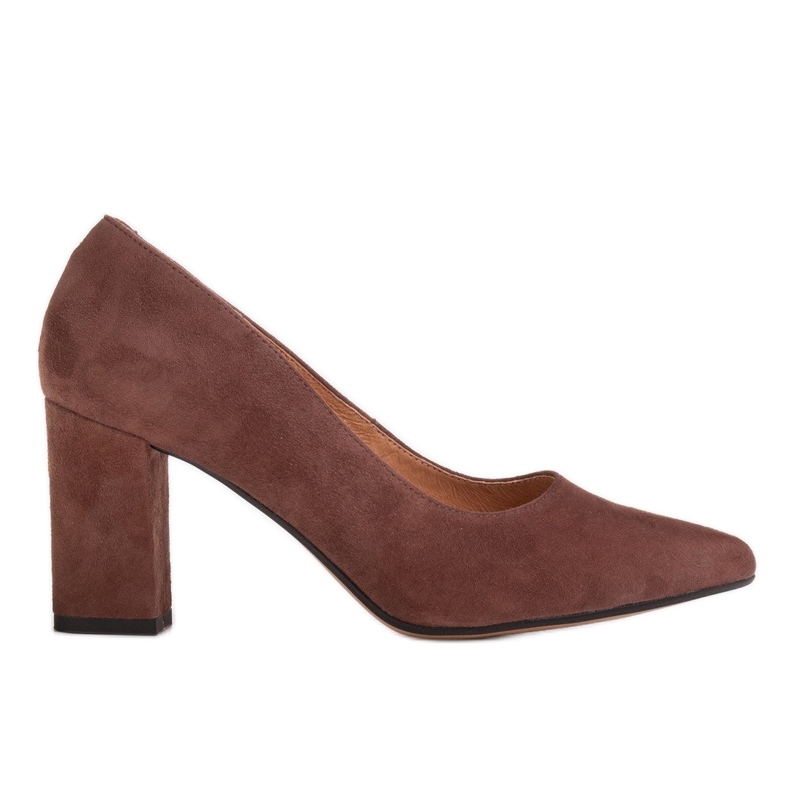 Marco Shoes Salón 1527P marrón de ante natural