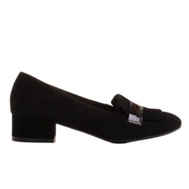 Radoskór Zapatos de mujer negros clásicos para un pie más ancho