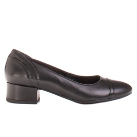 Radoskór Zapatos de tacón negros clásicos para mujer para un pie más ancho