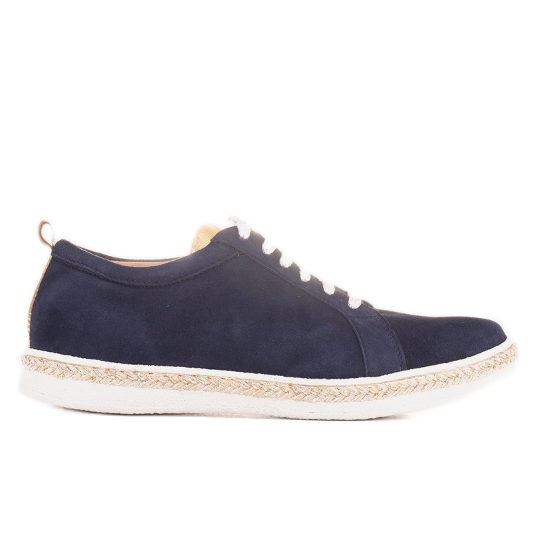 Marco Shoes Deportivas deportivas de ante natural azul marino