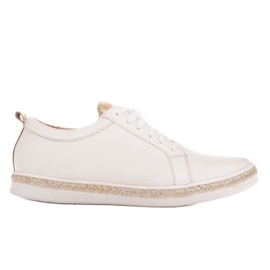 Marco Shoes Deportivas de piel natural blanco