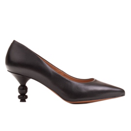 Marco Shoes Bombas negras con tacones altos negro